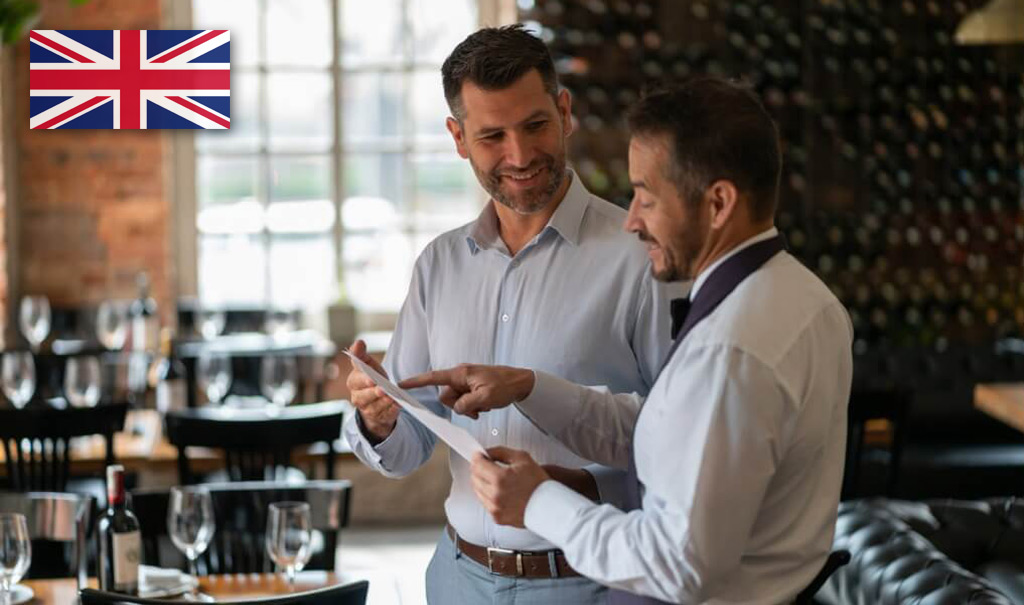 Serving license – English