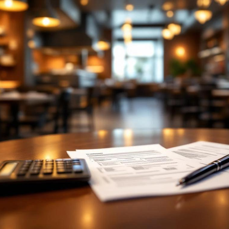 restaurant licensing documents clipboard